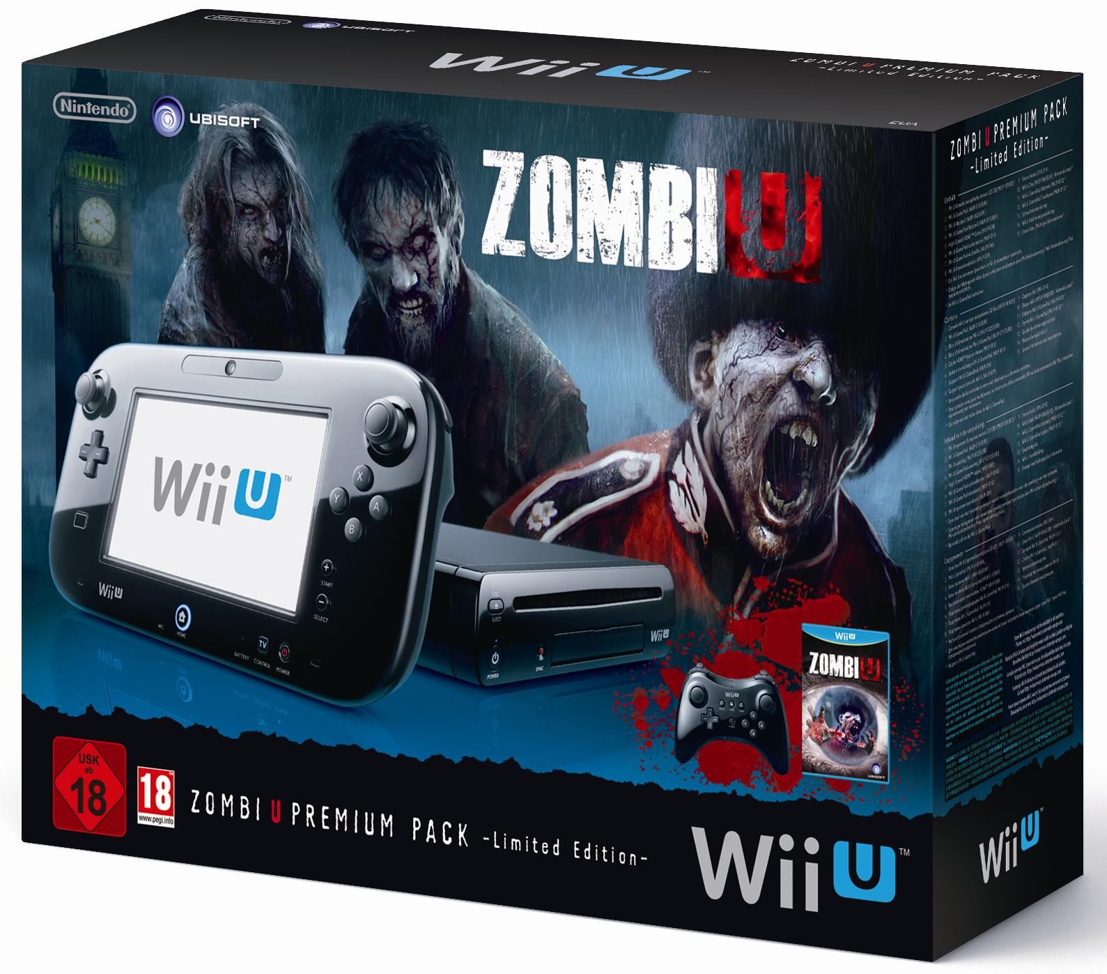 Wii U Console ZombiU Premium Pack 32Gb