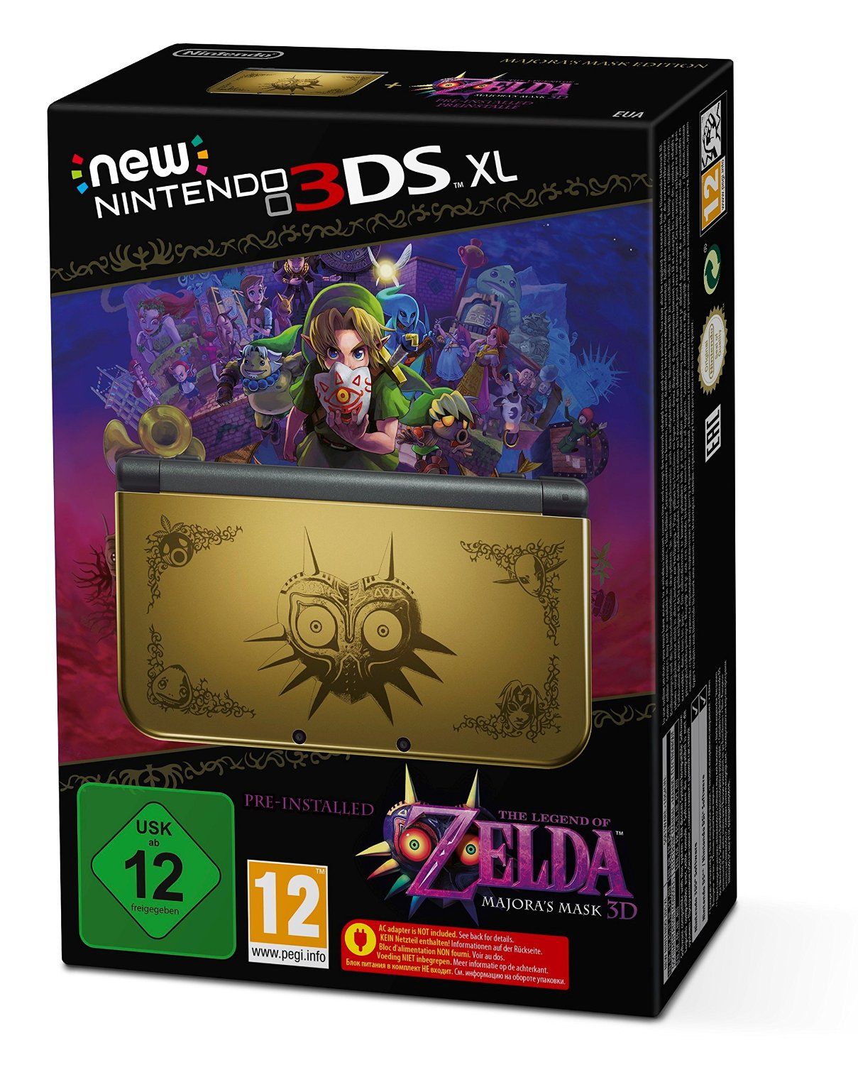New Nintendo 3DS XL Zelda Majora\'s Mask Limited Edition