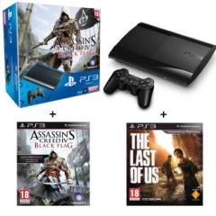 PLAYSTATION®3 500GB + Assassin's Creed 4 + The Last of Us