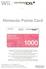 1000 Nintendo Points Card - Wii / DSi