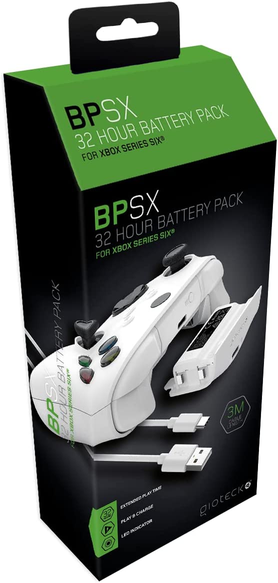Gioteck - Pack de batterie BPSX  Blanc pour Xbox Series
