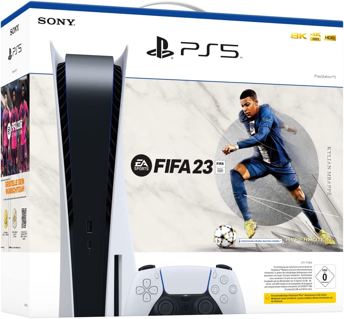 PlayStation 5 White + Fifa 23 Voucher Code