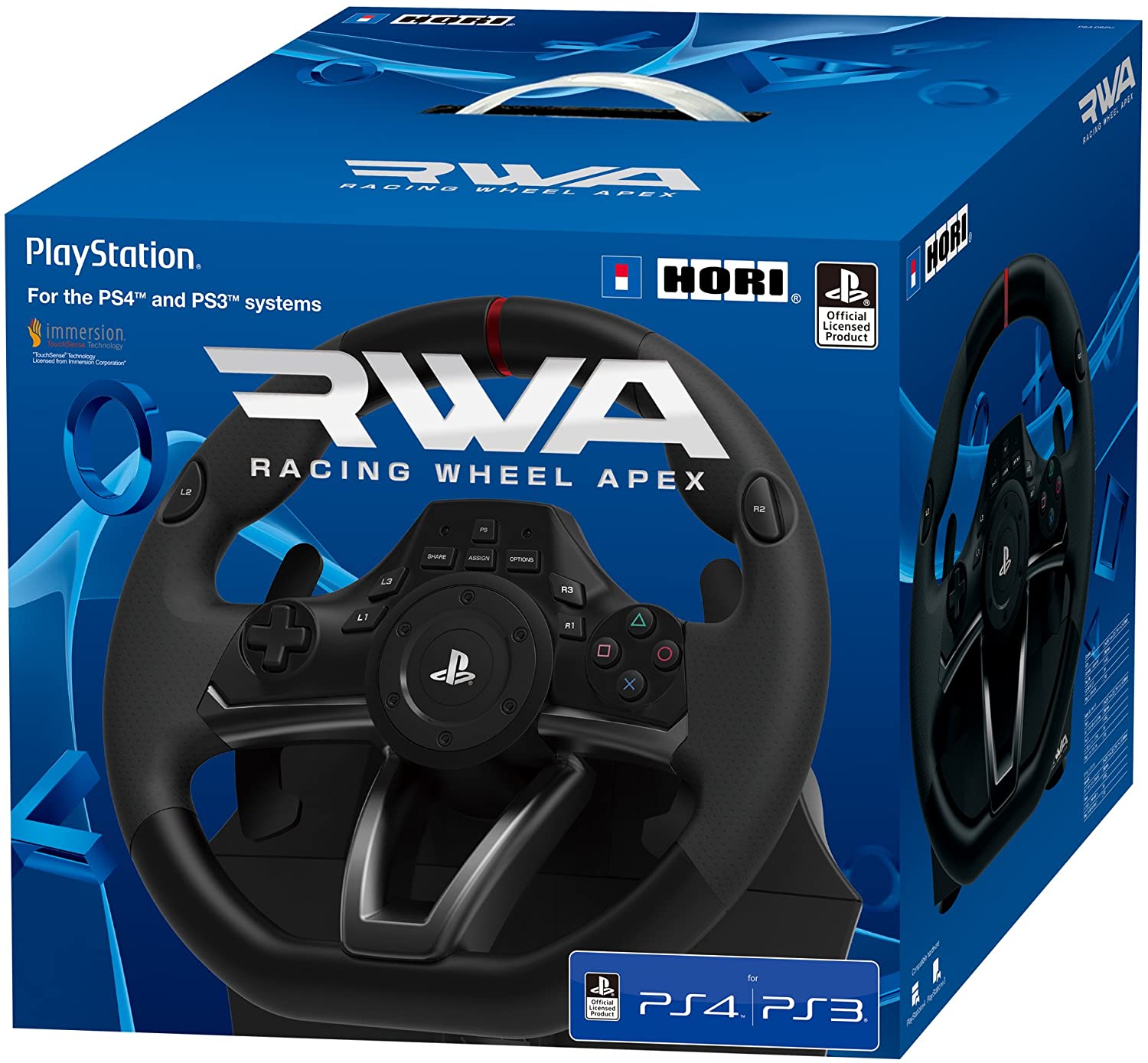 Volant Hori RWA Apex Racing PS4, PS3 et PC
