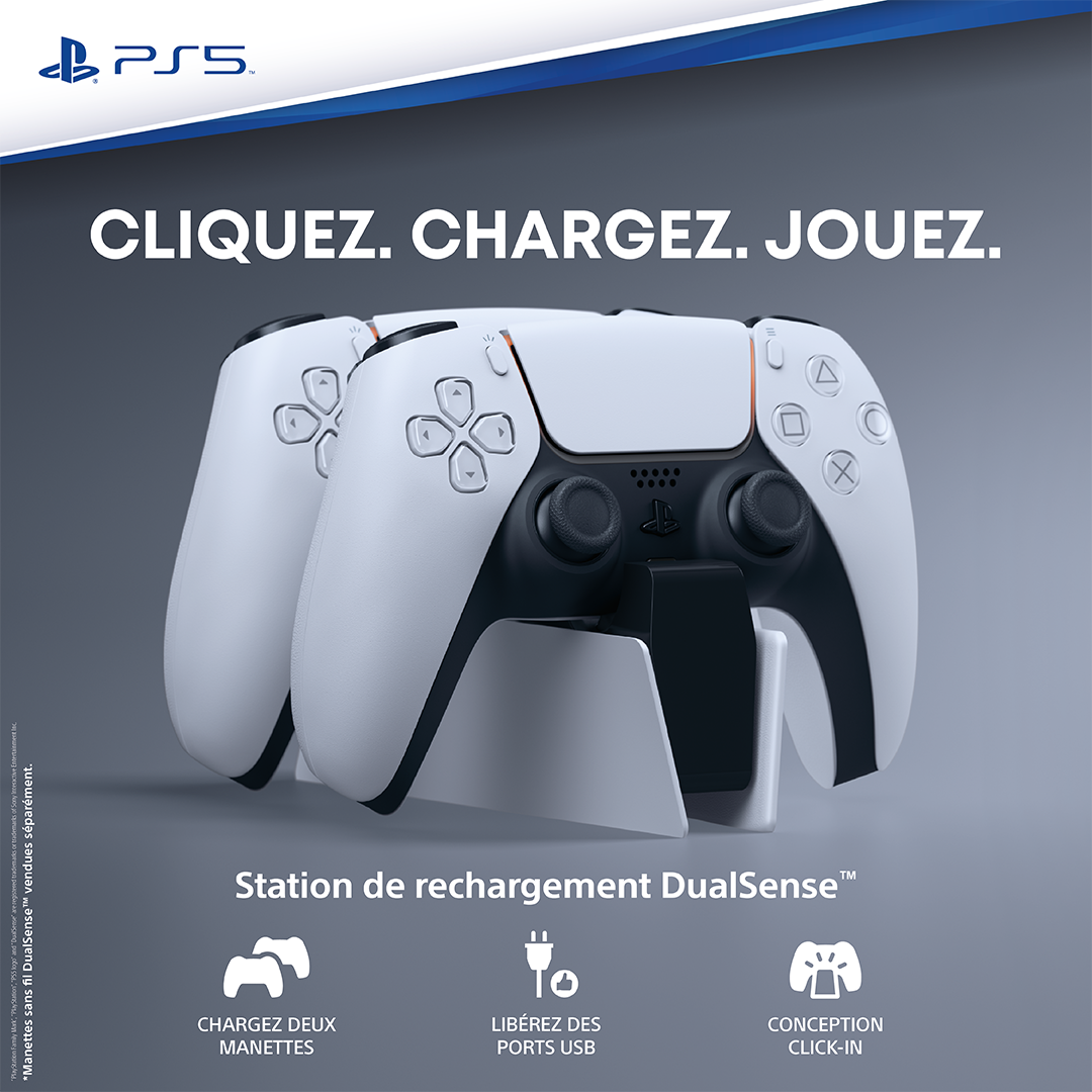 Manette sans fil PlayStation®5 DualSense™ - Blanc