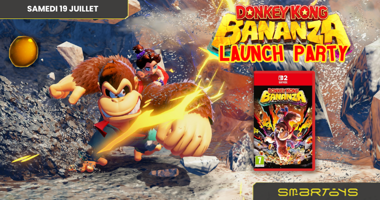Donkey Kong Bananza launch party à Uccle !