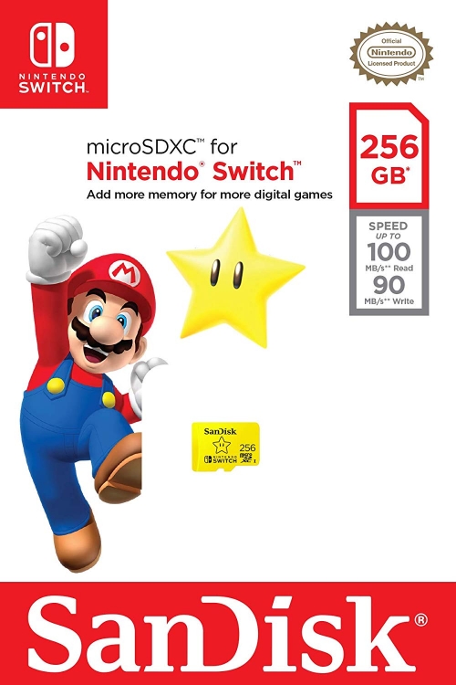 SanDisk Extreme microSDXC Card Pour Nintendo Switch 256GB