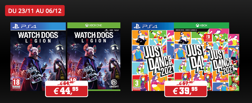 Promotions jeux Ubisoft