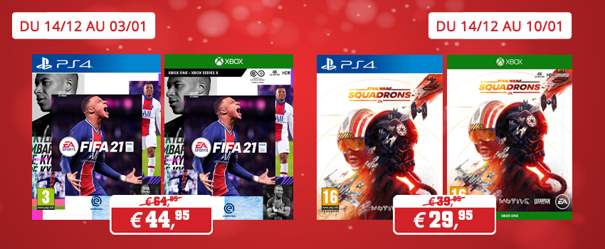 Promotions jeux EA Games