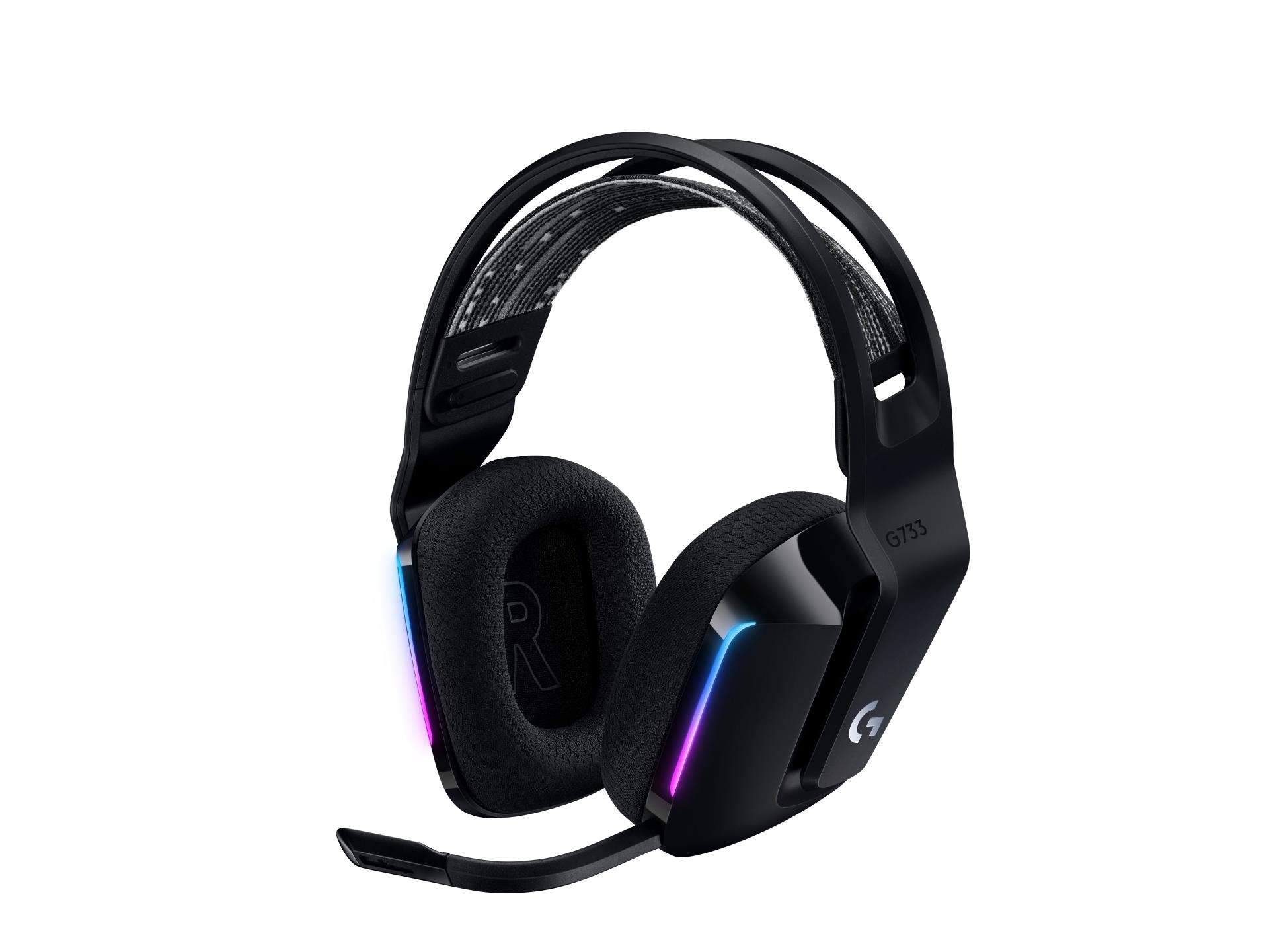 Logitech Casque de jeu sans fil Lightspeed RVB G733 Noir