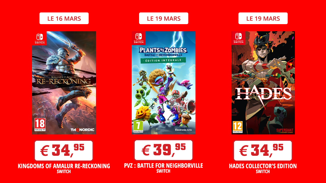 Découvrez les nouveautés Switch