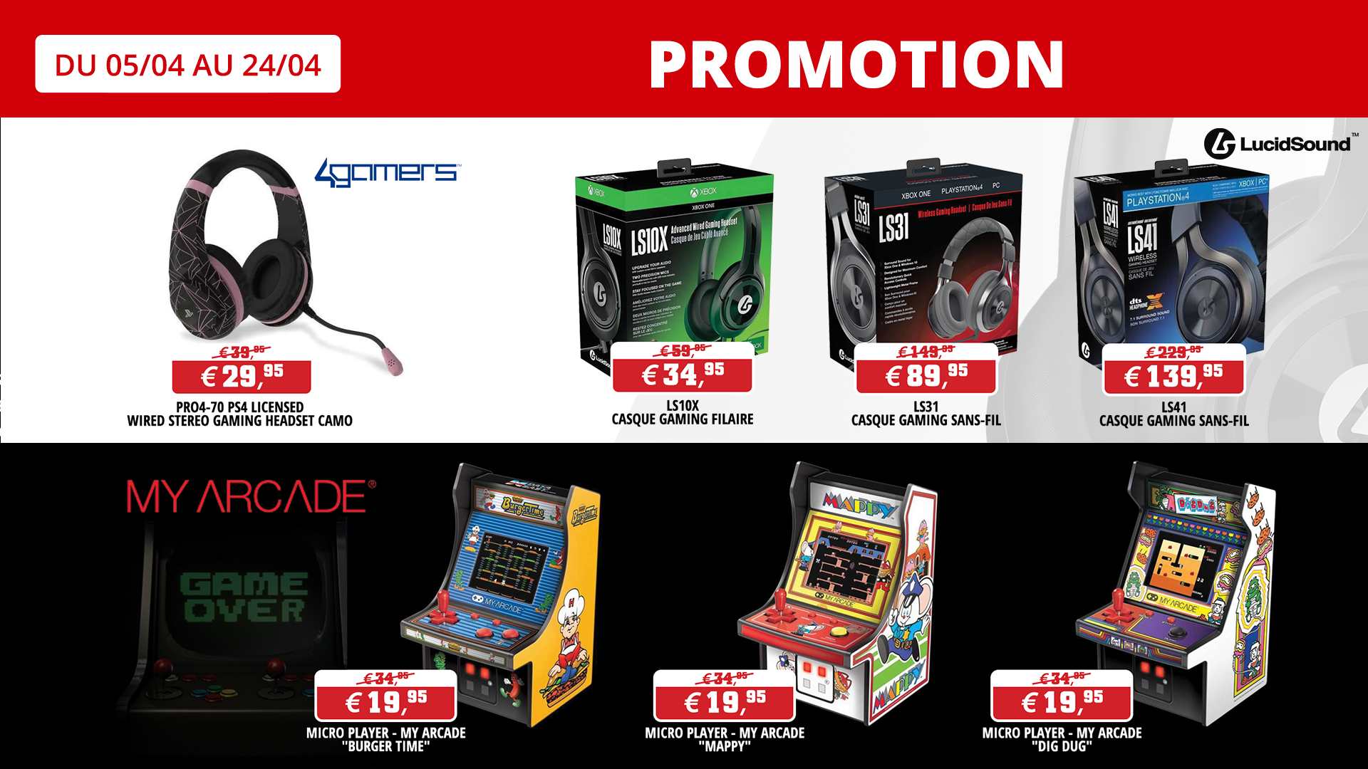 Promos casques à petit prix !