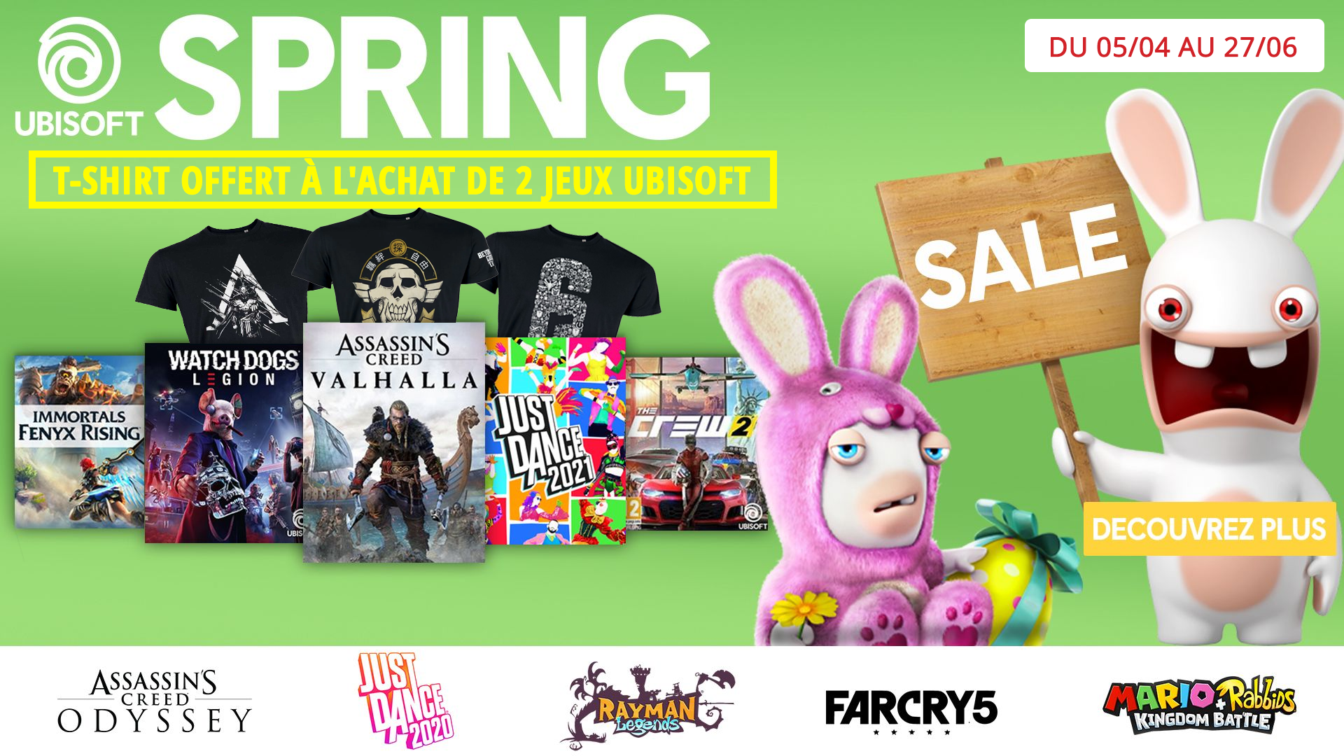 Promo Ubisoft + T-shirt offert !