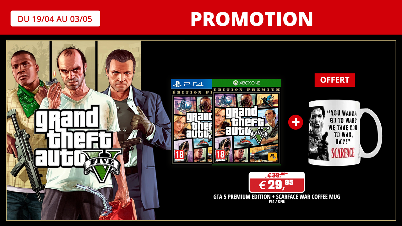 Promo GTA + mug offert