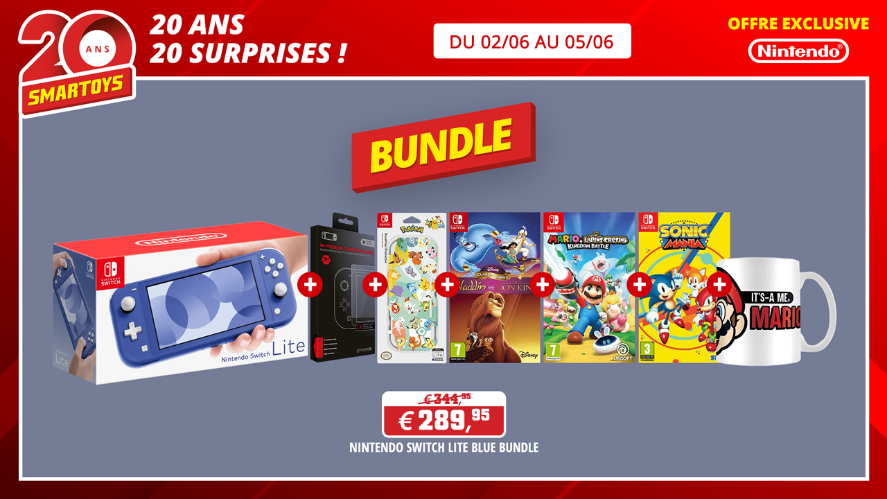 Bundle Nintendo Switch spécial 20 ans Smartoys