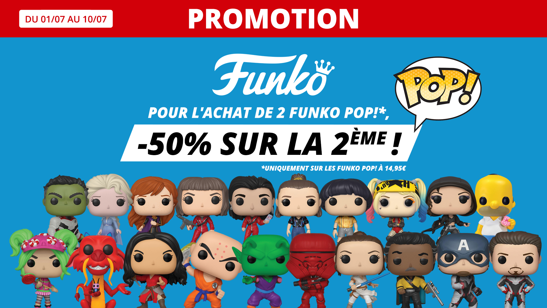 Promotion sur le Funko pop