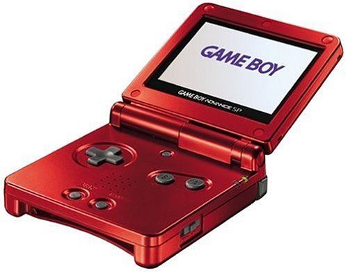 Nintendo Game Boy Advance SP Rouge Flamme Console de Jeu Portable 7,37 cm