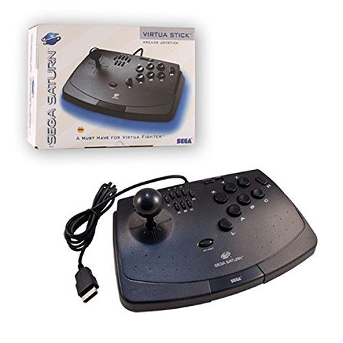 Manette Joystick Arcade Universelle Sega avec 8 Boutons d\'Action pour Jeux Sega Saturn