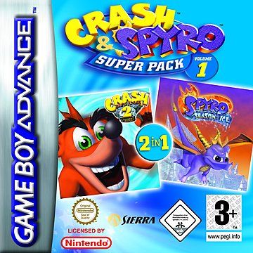 Crash 2 + Spyro Season Of Ice Superpack Vol. 1 GBA