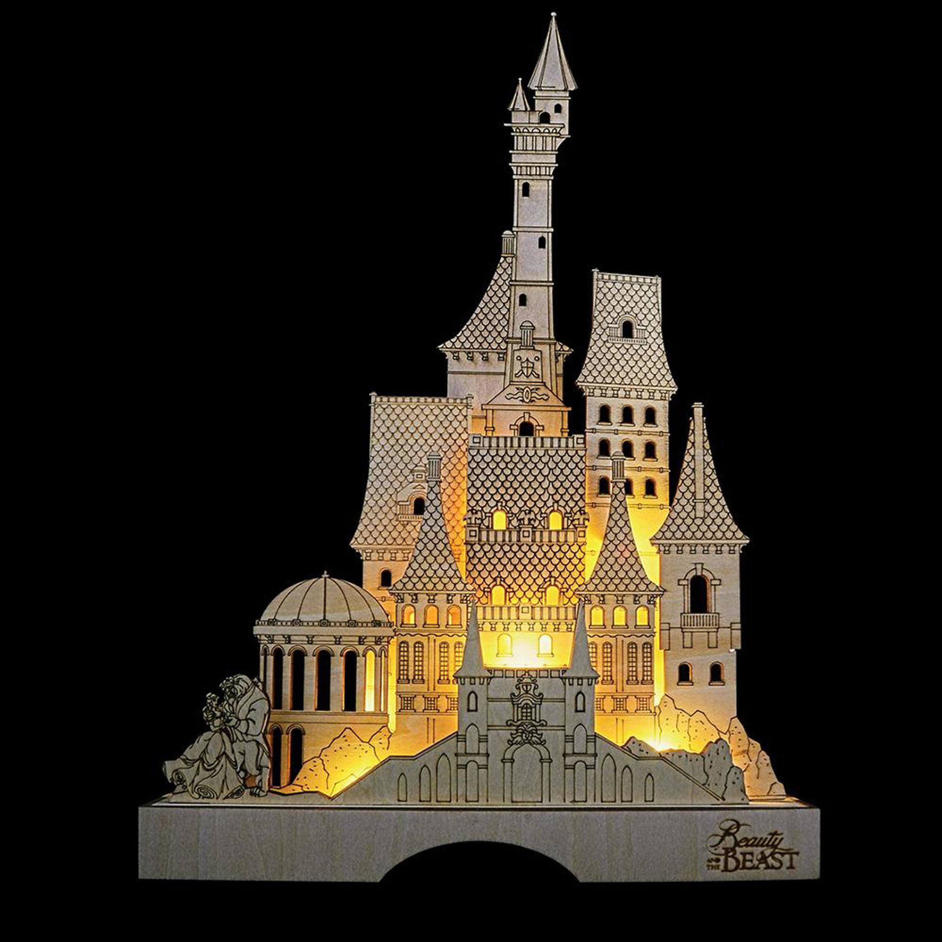 ENESCO - Château illuminé Disney La Belle et la Bête