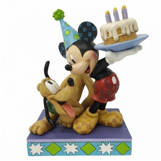Disney Pluto & Mickey Anniversaire Figurine