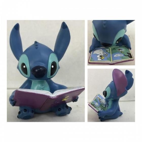 Disney - Figurine Stitch avec un livre