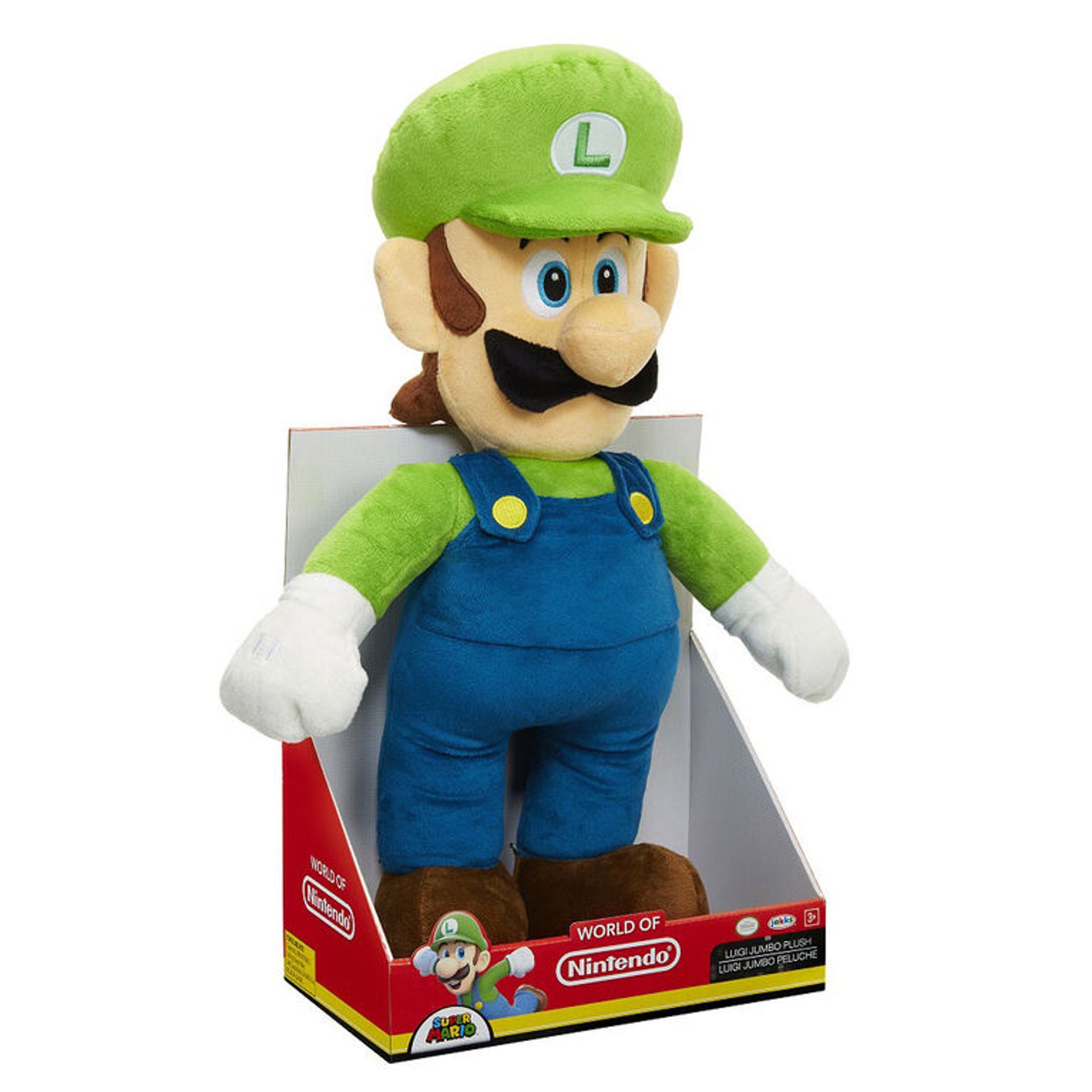 Nintendo - Super Mario Peluche Luigi Jumbo 50 cm