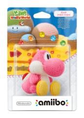 Amiibo Yoshi de Laine rose Yoshi\'s Woolly World Collection