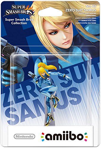 Amiibo n°40 Zero Suit Samus Super Smash Bros. Collection
