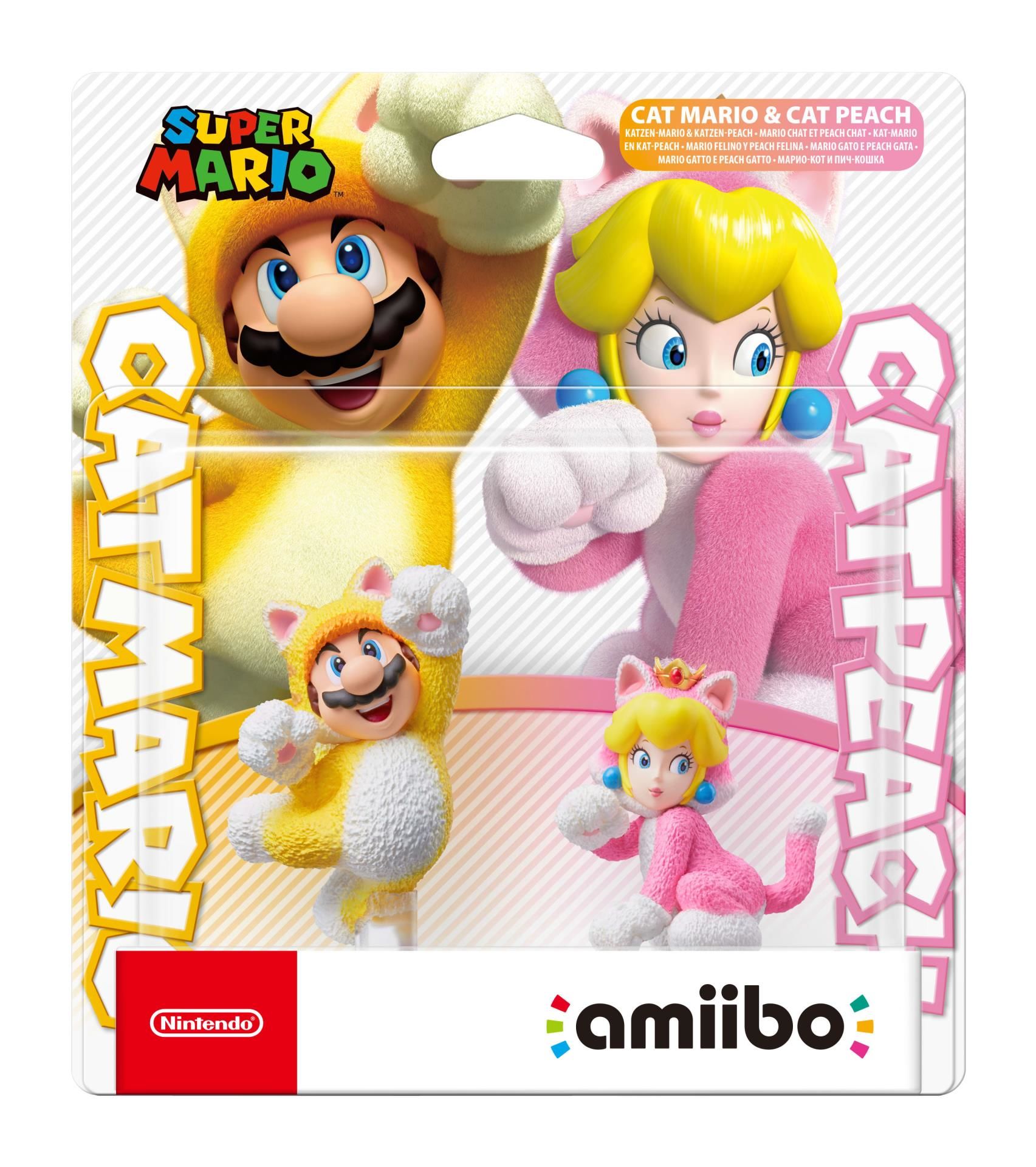 Amiibo Cat Mario & Cat Peach 2-Pack Super Mario Bros. Collection