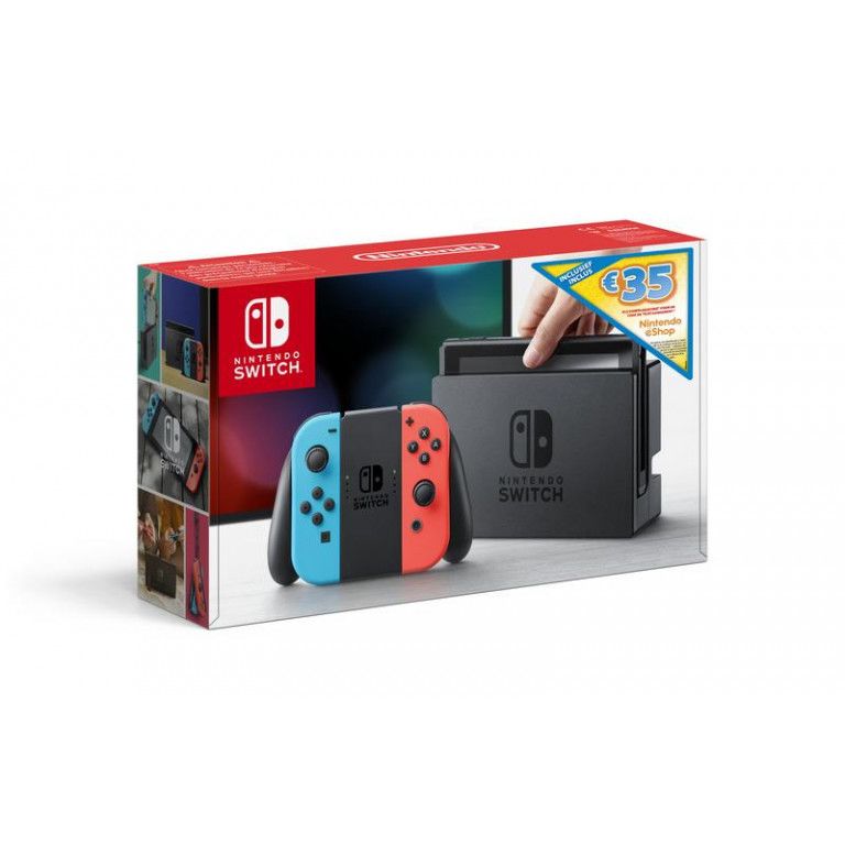 Nintendo Switch Console Rouge/bleu + € 35 Eshop Card