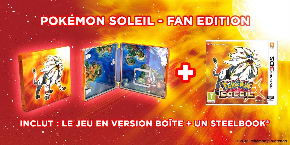 Pokémon Soleil Fan Edition (+ Steelbook)