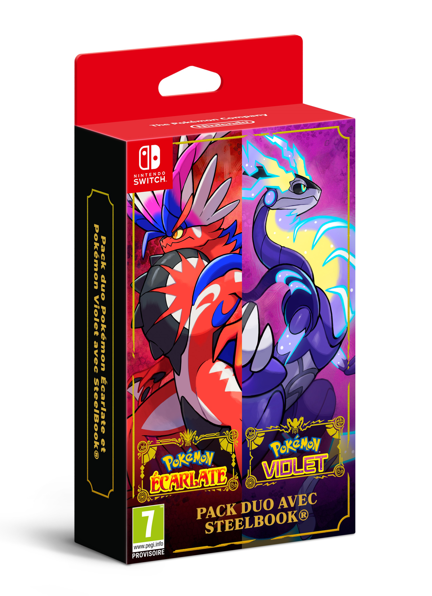 Pokémon Écarlate et Pokémon Violet Édition SteelBook Double Pack