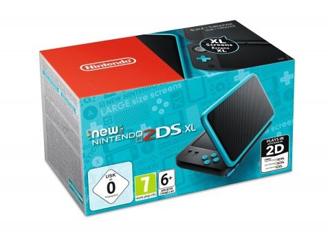 New Nintendo 2DS XL Black & Turquoise