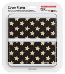 New Nintendo 3DS Cover Plate 016 Stars Black