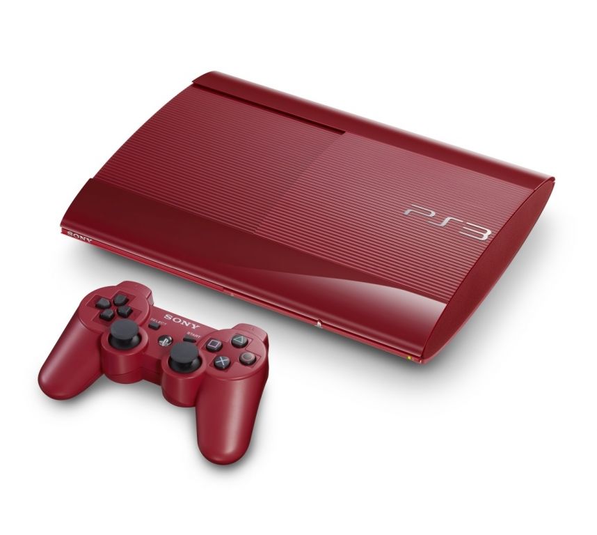Console Playstation 3 Super slim 500 Go Rouge