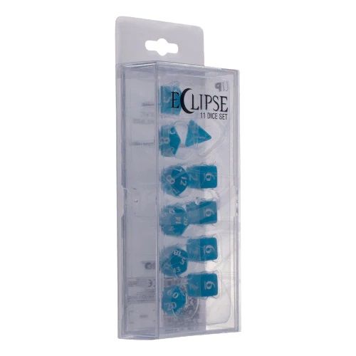 Eclipse Acrylic RPG Dice Set (11ct) - Ice Blue