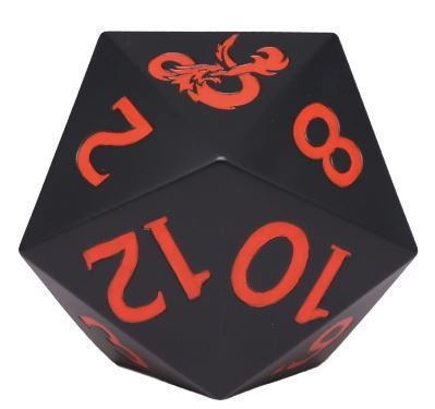 DONJONS ET DRAGONS - Dés à 20 faces - Tirelire 20cm