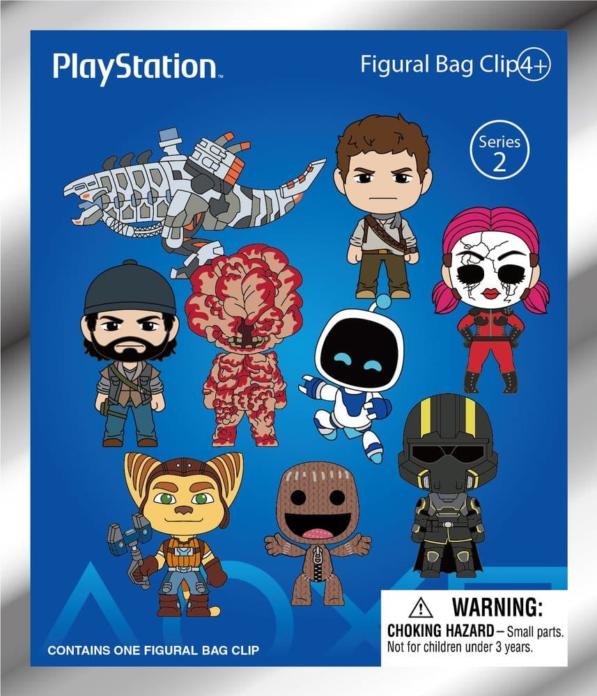 Porte-clés 3D en mousse PlayStation Série 2 Blind Bag Collectible - 5 cm