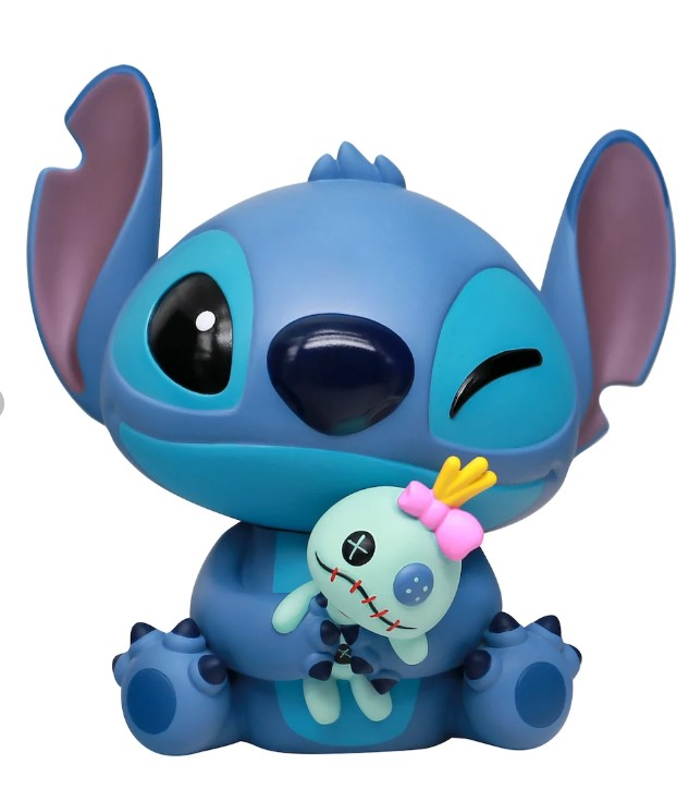 DISNEY - Stitch & Scrump - Tirelire 18cm dans boîte en acétane