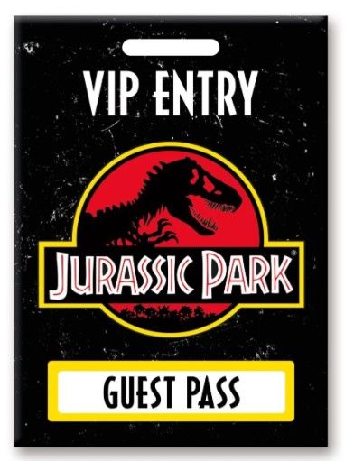 JURASSIC PARK - Laissez-passer pour les Invités - aimant 6.3x8.9cm