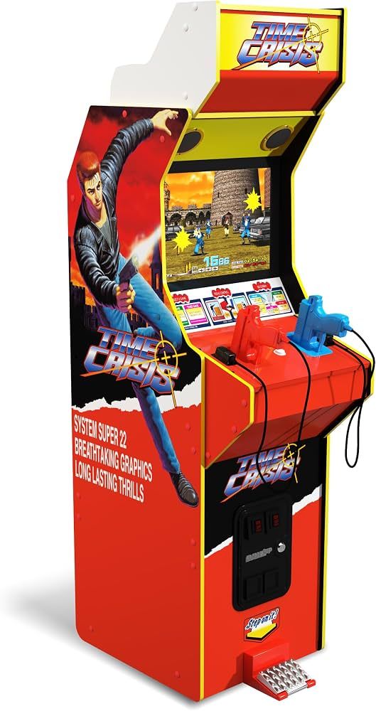 Borne d'arcade Arcade1Up Time Crisis Deluxe, Multicolore