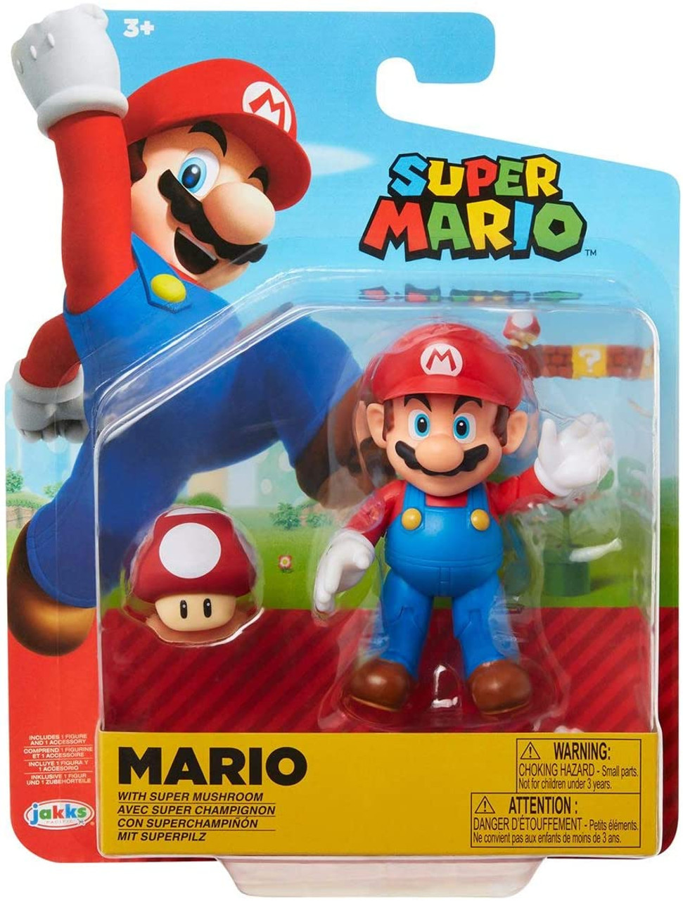 Nintendo - Super Mario Figurine de Mario avec champi