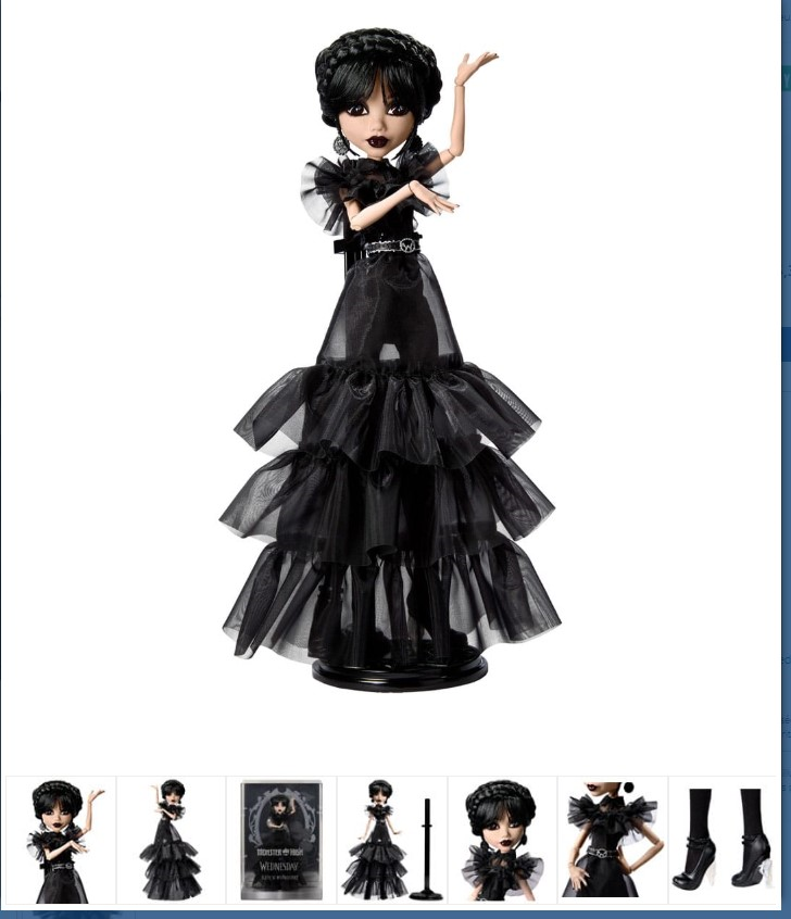 Monster High x Wednesday poupée Rave\'n Wednesday