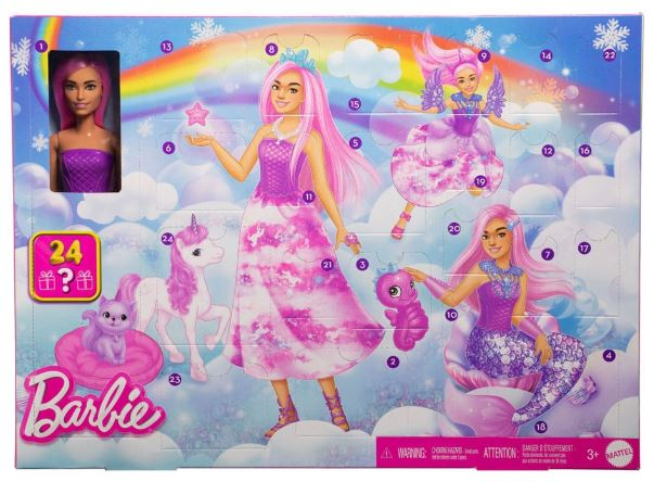 Barbie calendrier de l\'avent et 1 poupée Fantasy
