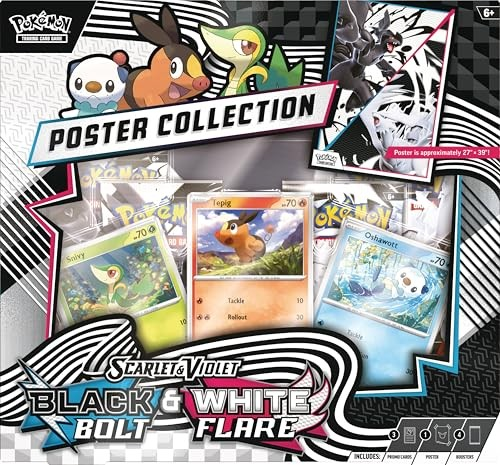 Pokémon JCC : Boîte Collection Poster Unova Noir Éclair & Blanc Flamboyant UK