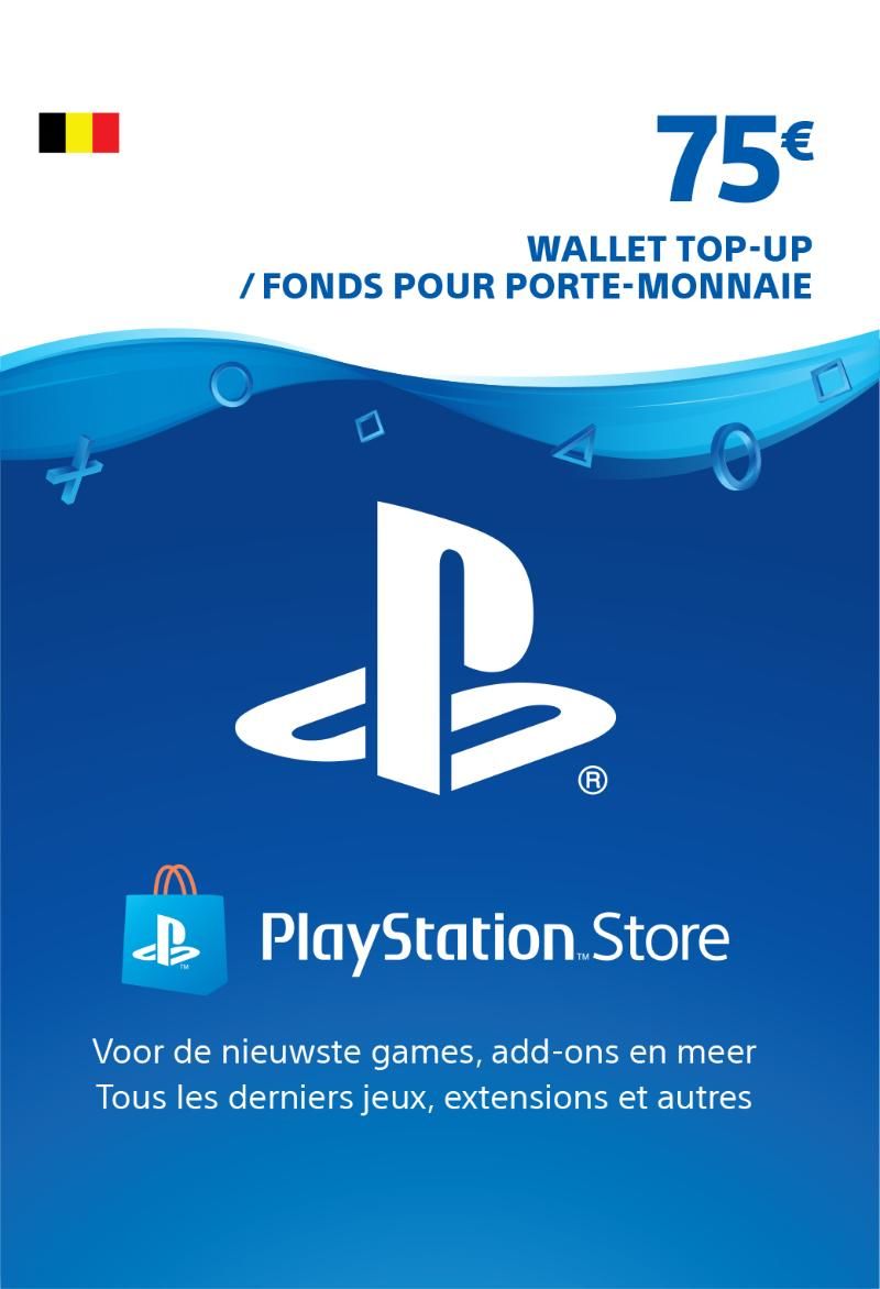 Carte Psn Card Belgique 75 Euros