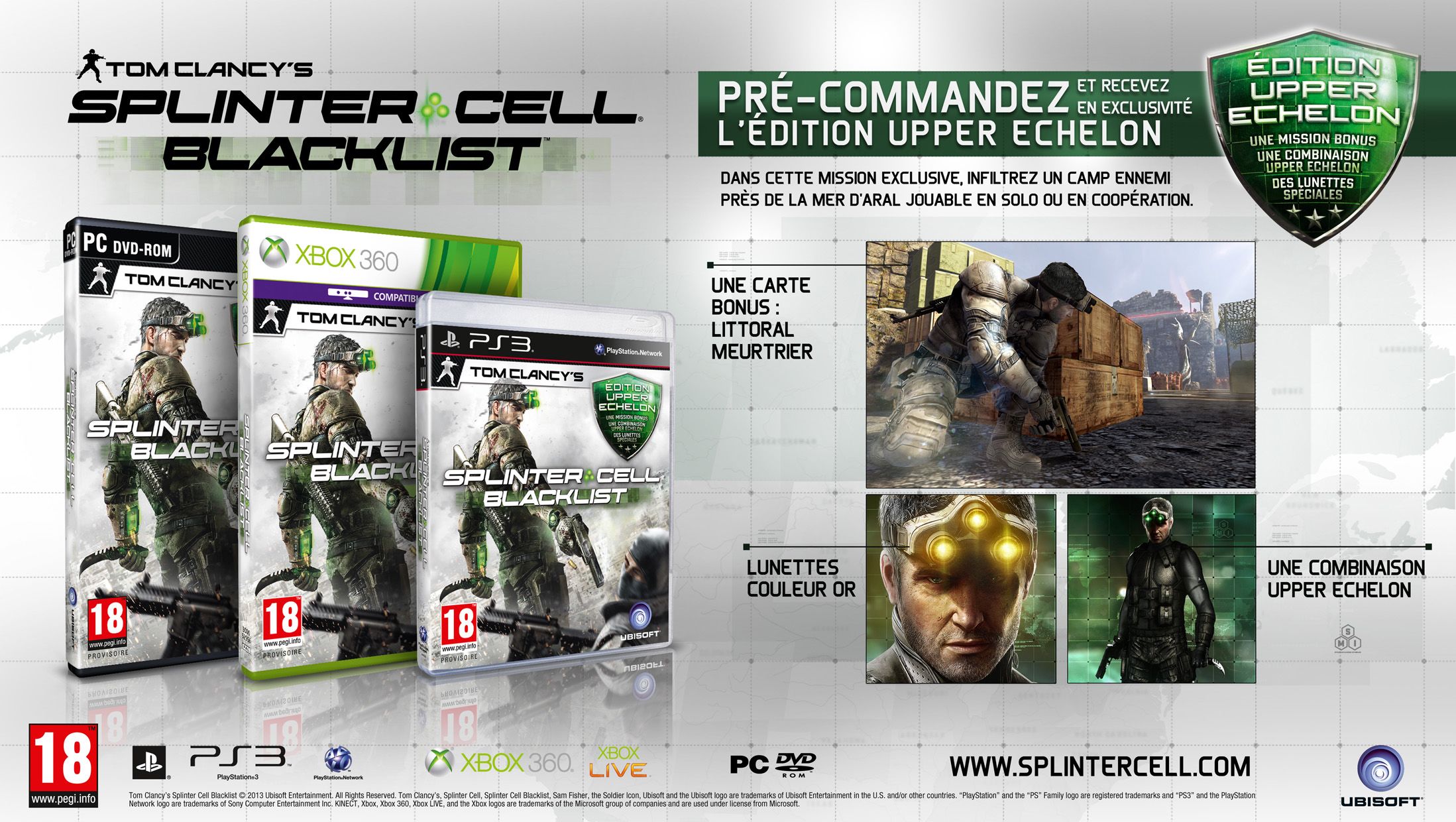Splinter Cell Blacklist Upper Echelon Preorder Edition
