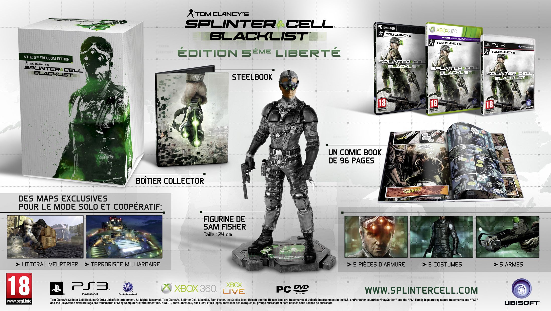 Splinter Cell Blacklist 5th Freedom Collector Edition