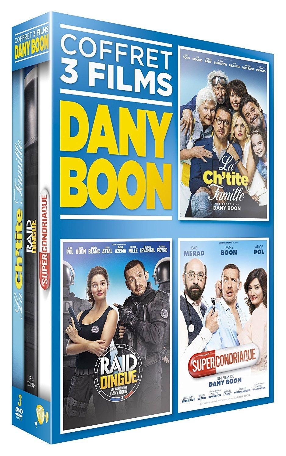 Dany Boon Coffret 3 Films : La Ch'tite Famille + Raid Dingue + S