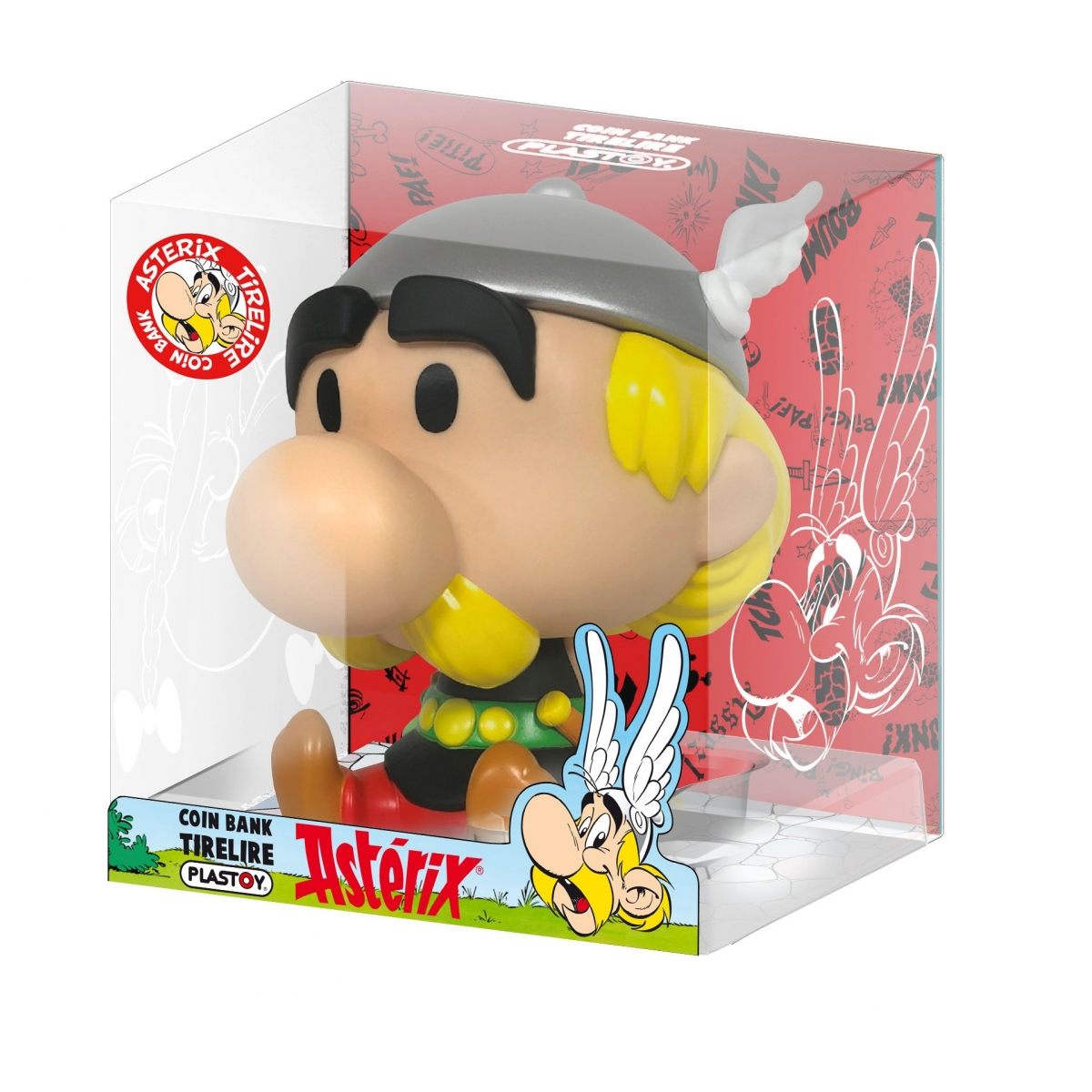Plastoy - Asterix & Obelix Tirelire Chibi Asterix 15cm